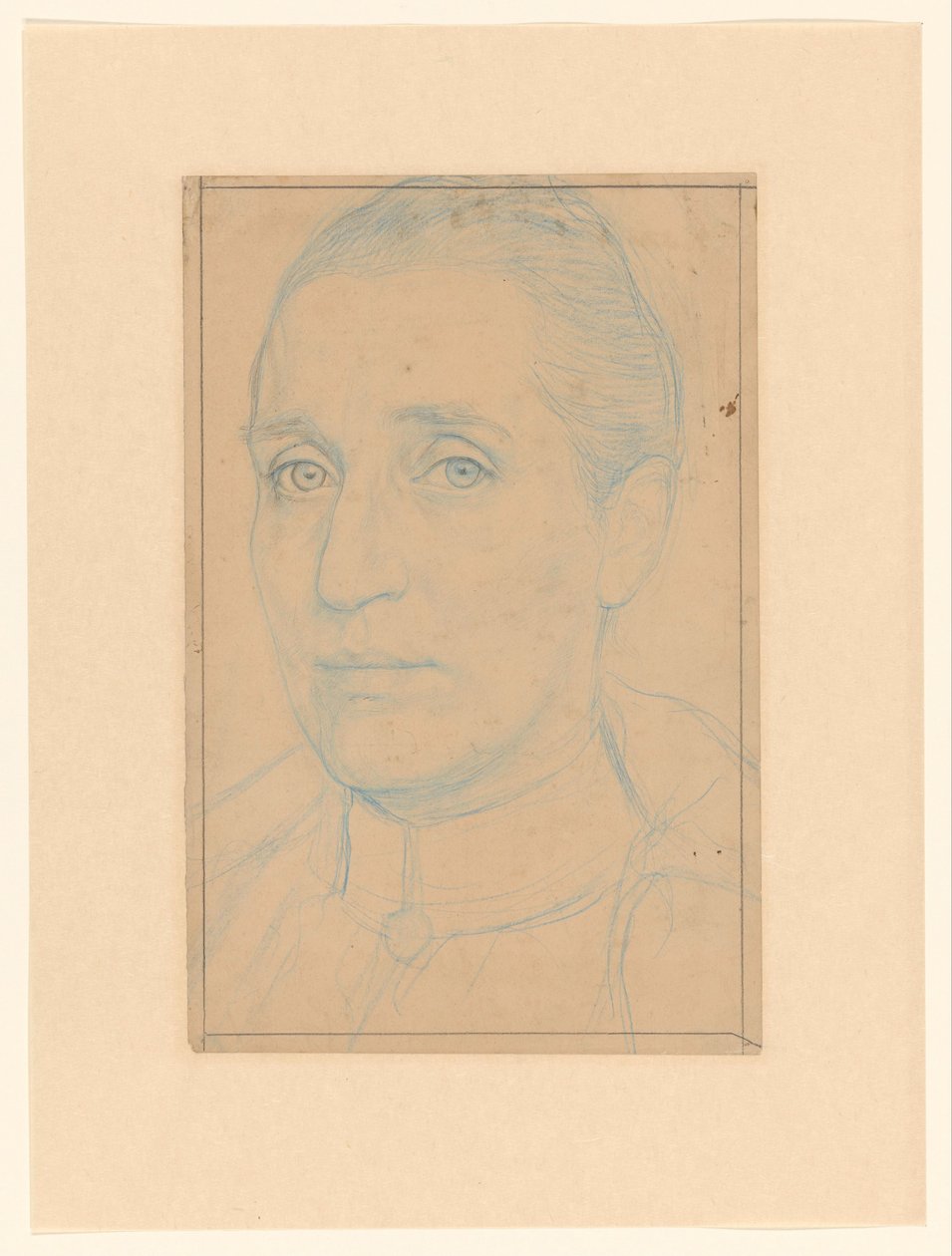 Portret van Anna Dorothea Veth-Dirks door Jan Veth