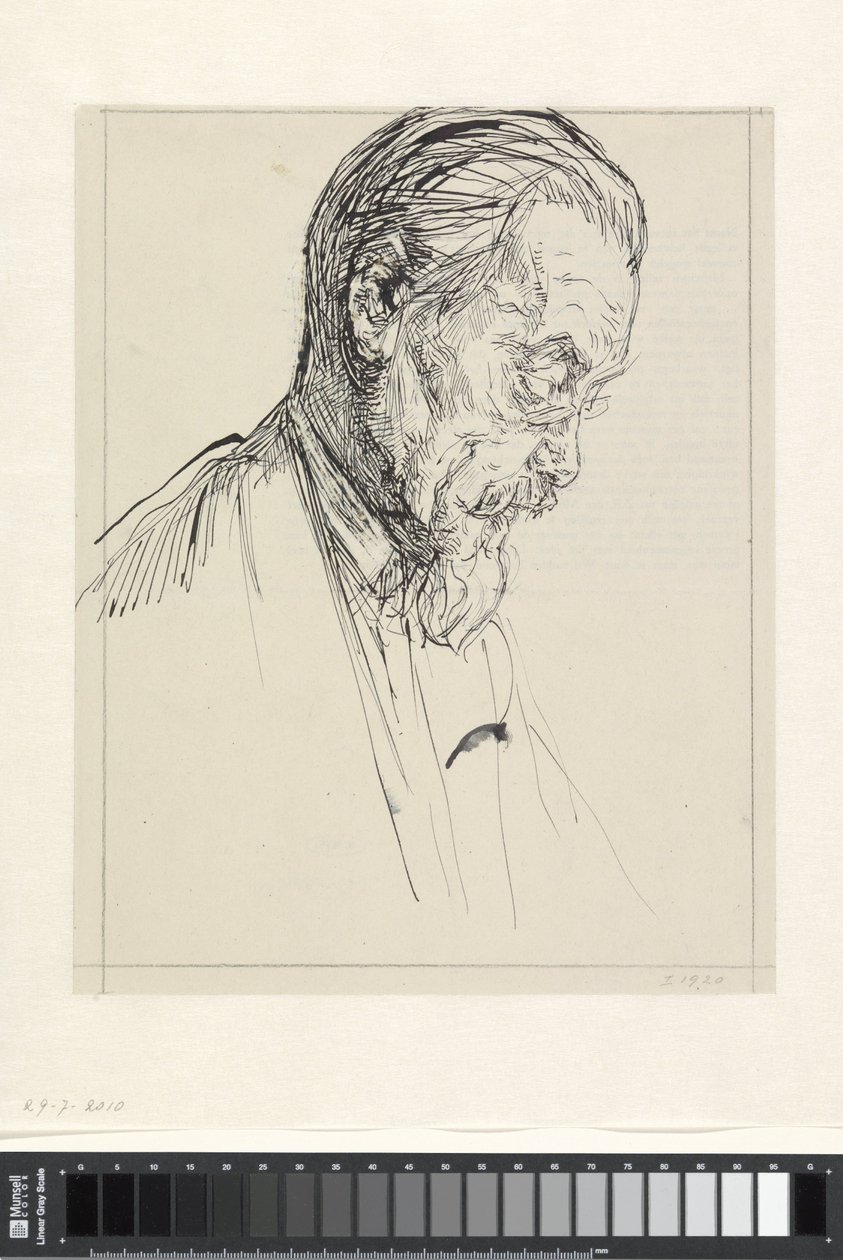 Portret van Cornelis Hofstede de Groot door Jan Veth