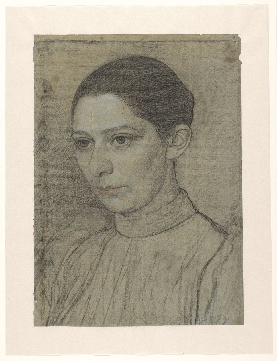 Portret van mejuffrouw Sara de Swart door Jan Veth