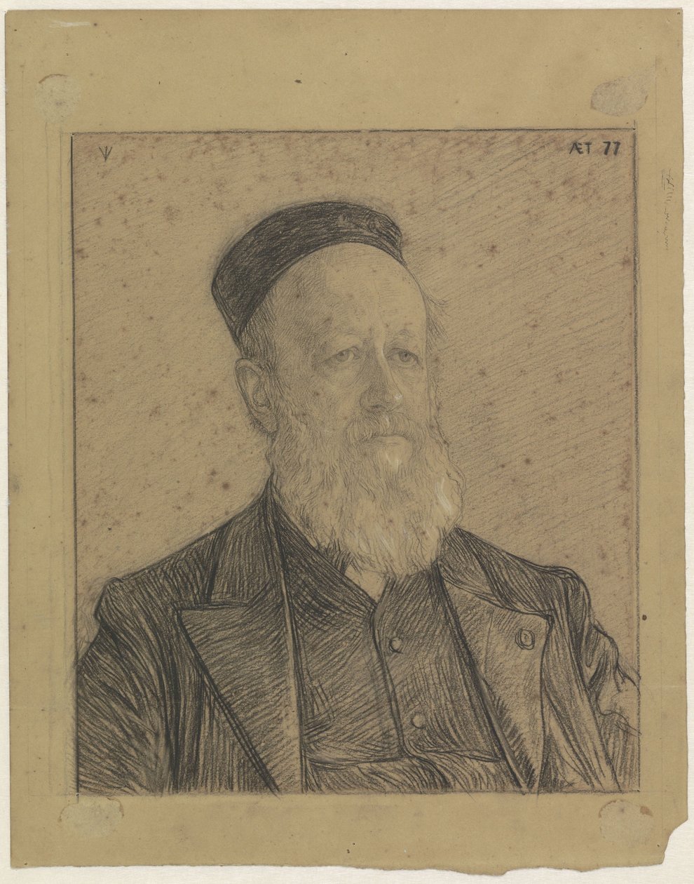 Portret van Pieter Johannes Veth, oud 77 jaar door Jan Veth