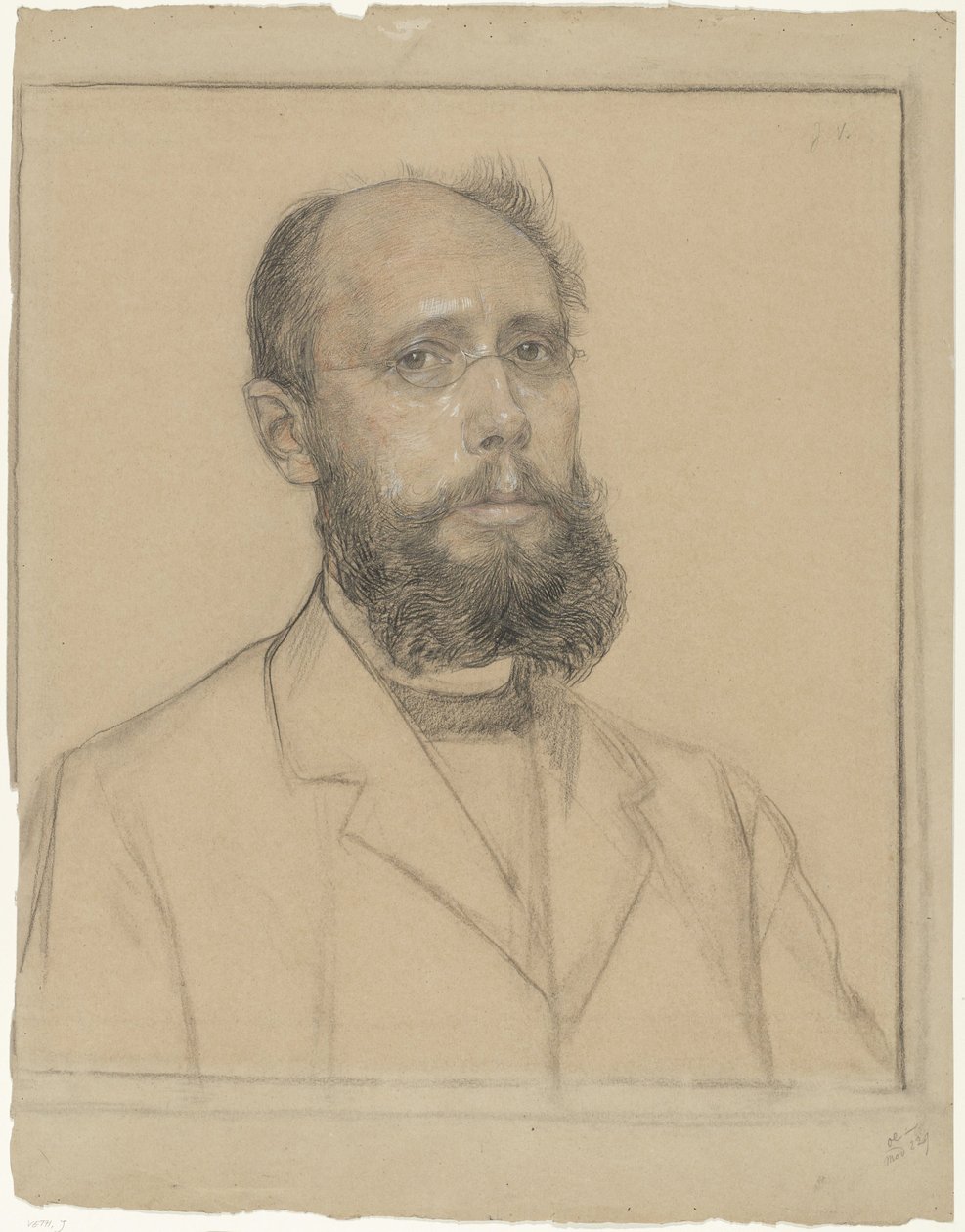 Portret van Samuel Muller door Jan Veth