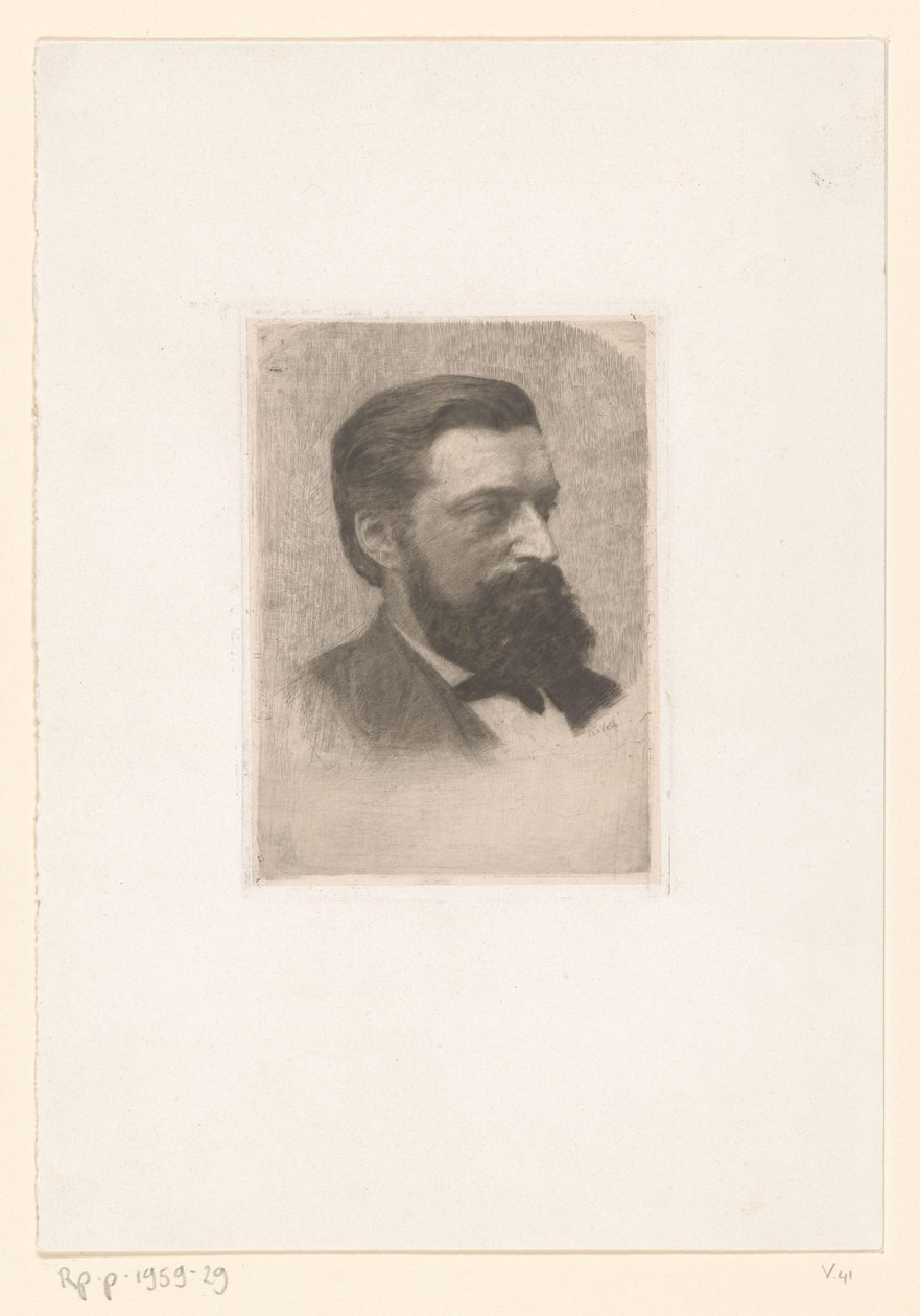Portret van Thomas Theodorus Hendrikus Jorissen door Jan Veth