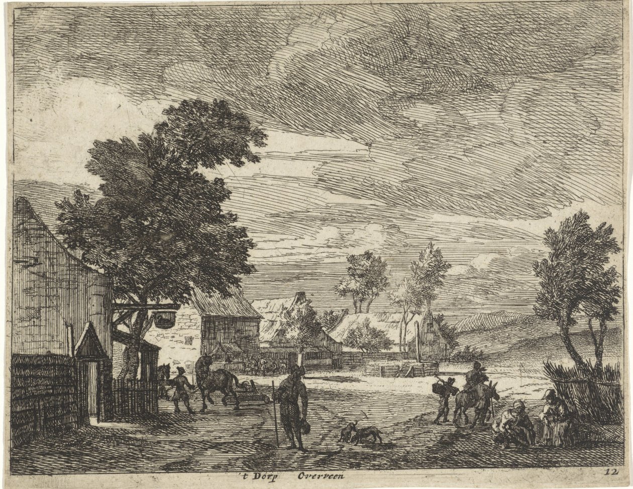 Gezicht op Overveen door Jan Vincentsz. van der Vinne