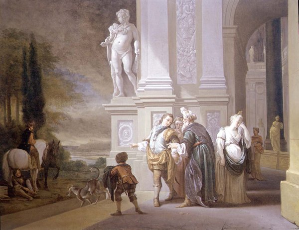 Het vertrek van de verloren zoon door Jan Baptist Weenix