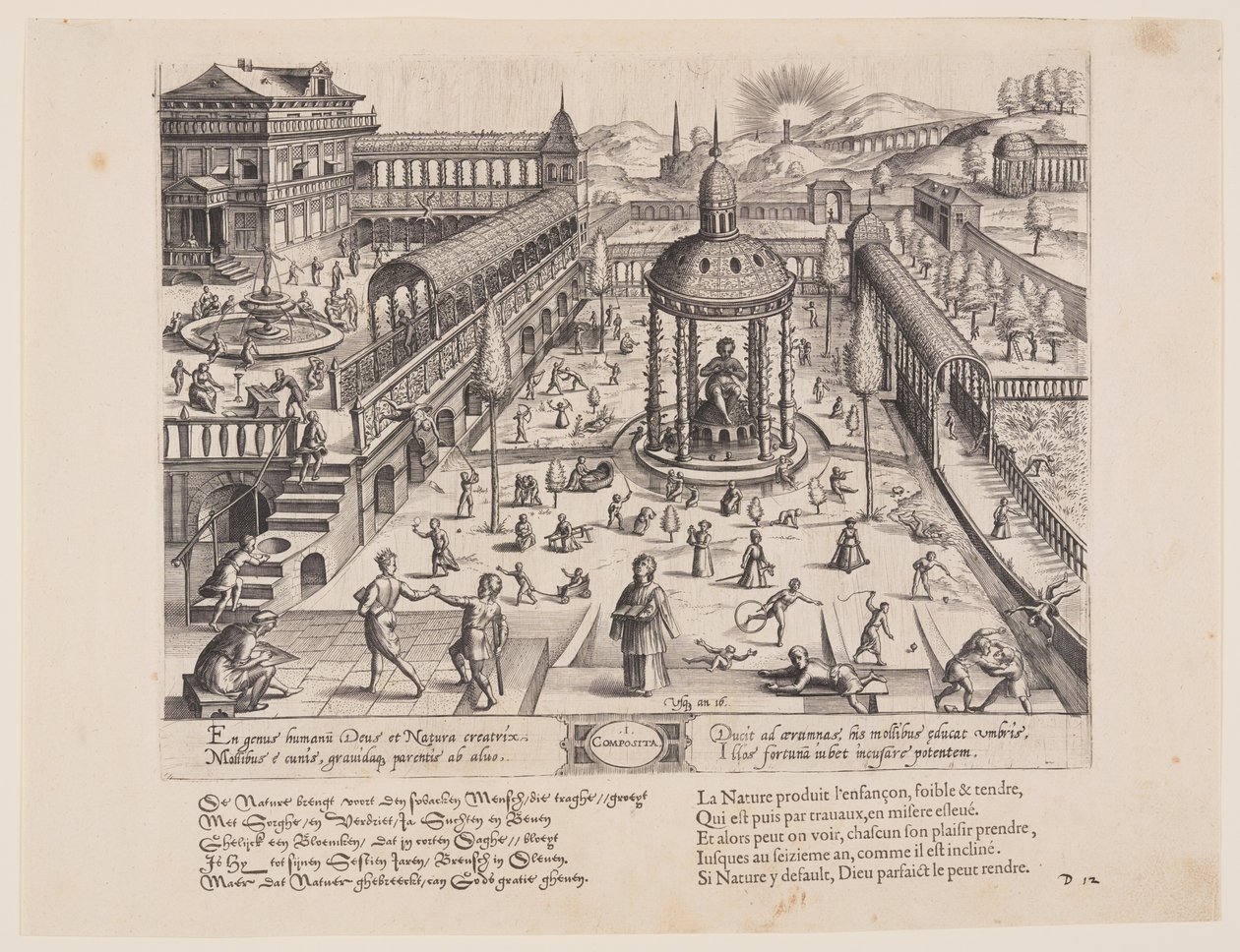 Composita, uit Theatrum Vitae Humanae (De tijdperken van de mens) door Jan Wierix