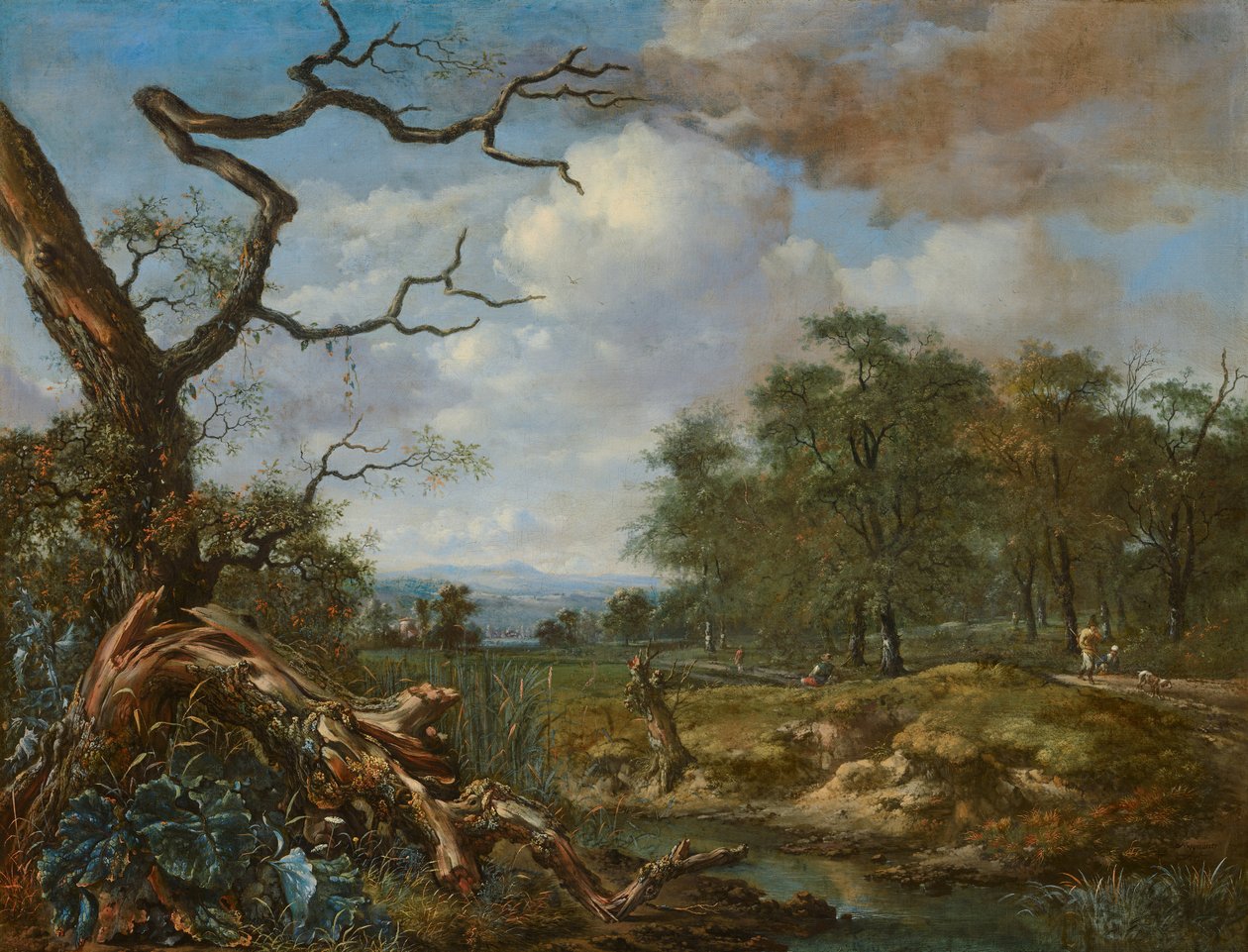 Landschap aan de rand van het bos door Jan Wijnants