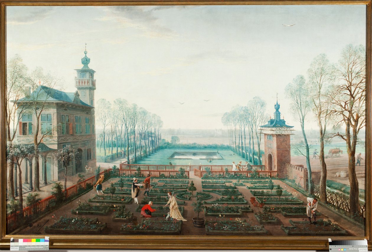 De maand april, werken in de tuin door Jan Wildens