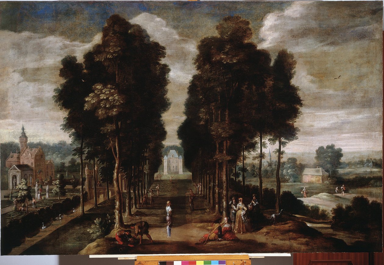 Het park van het kasteel door Jan Wildens