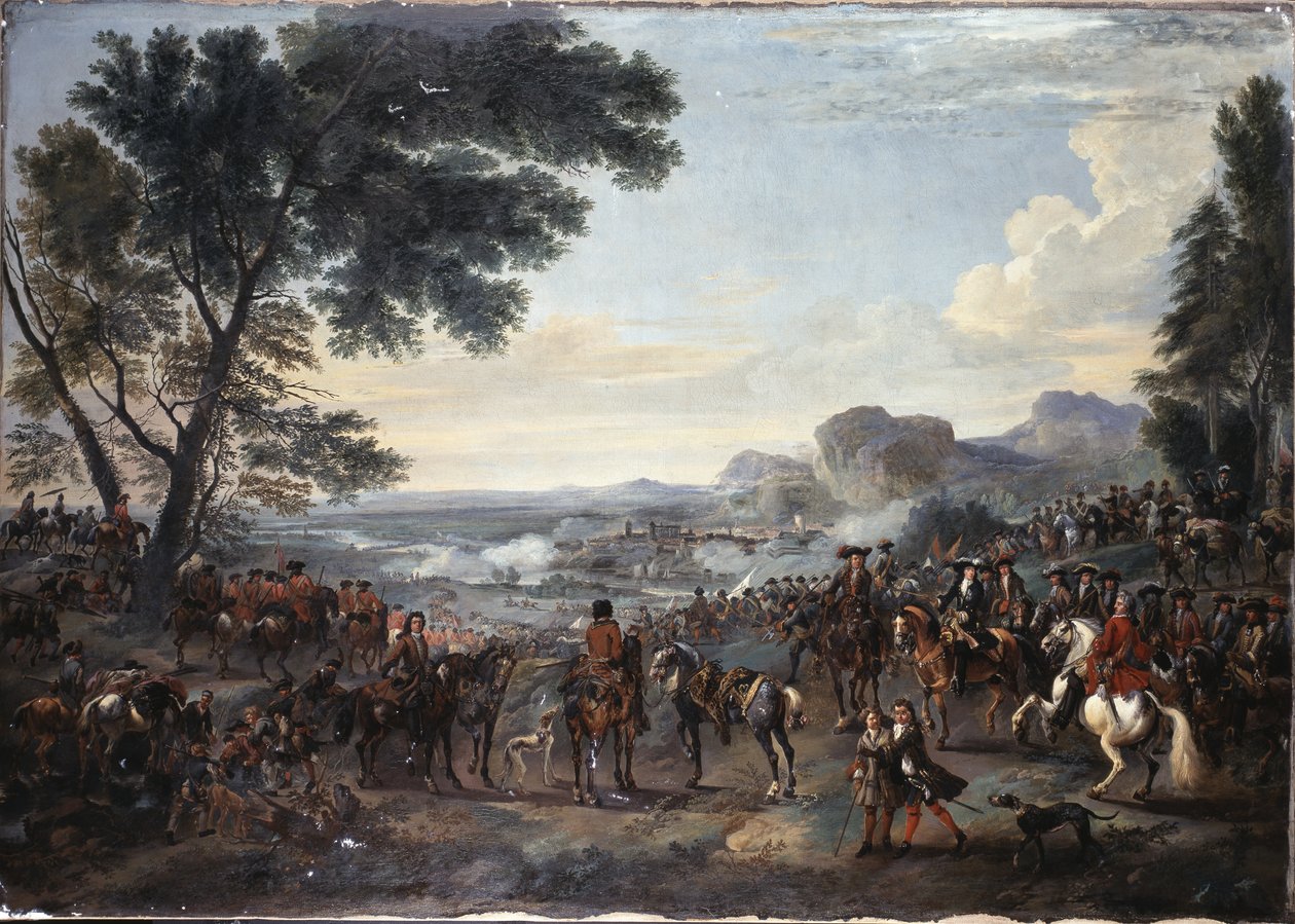 Koning Willem III en zijn leger bij het Beleg van Namen door Jan Wyck