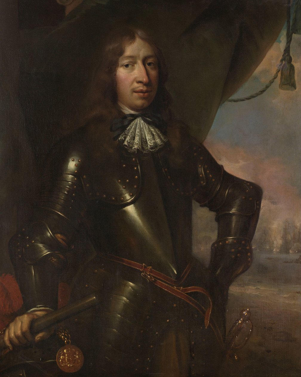 Willem Joseph Baron van Gendt (1625-1672), Viceadmiraal door Jan de Baen (attributed to)