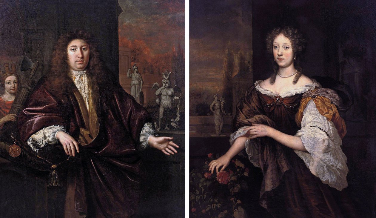 Portrait of Gisbert Cuper Portrait of Aleida van Suchtelen door Jan de Baen