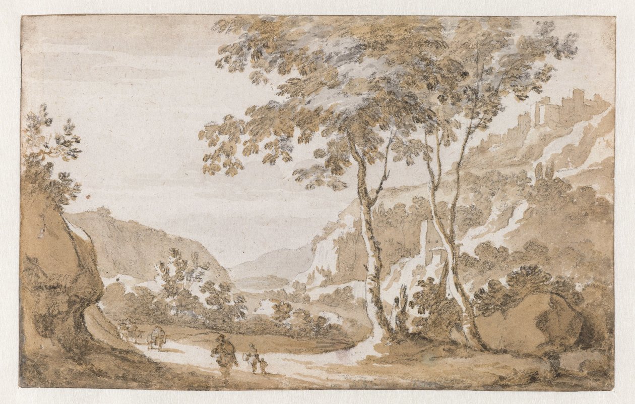 Albano vanuit het Westen gezien door Jan de Bisschop (attributed to)