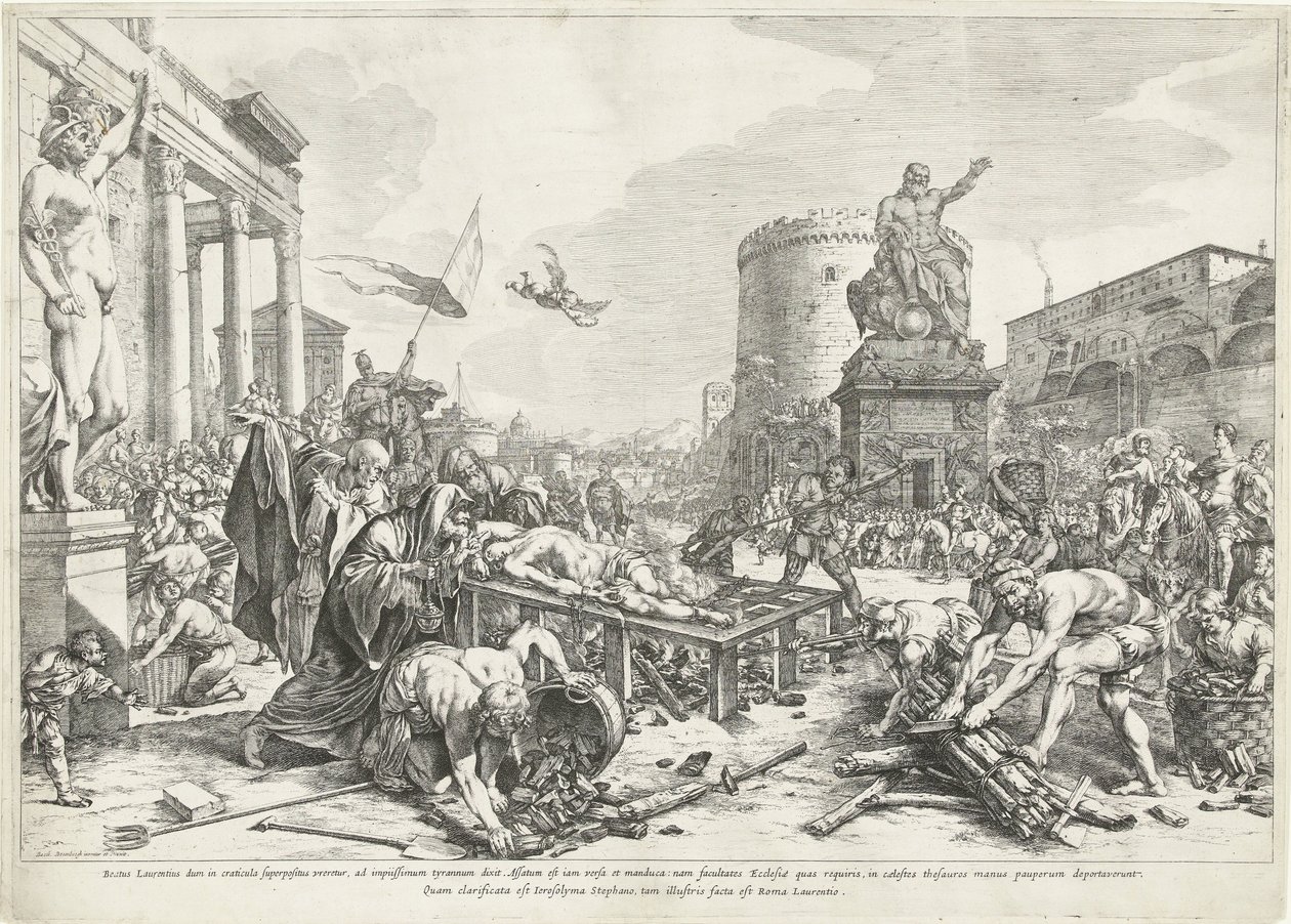 Martelaarschap van heilige Laurentius door Jan de Bisschop