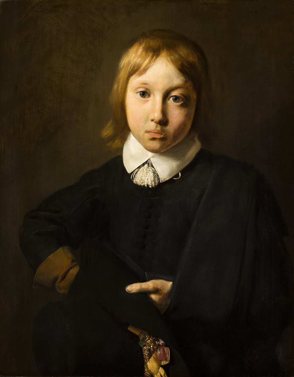 Portret van een zesjarige jongen door Jan de Bray