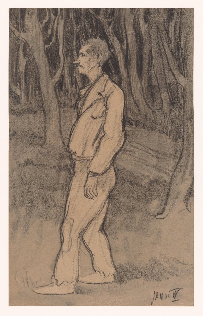 Arbeider door Jan de Waardt (signed by artist)