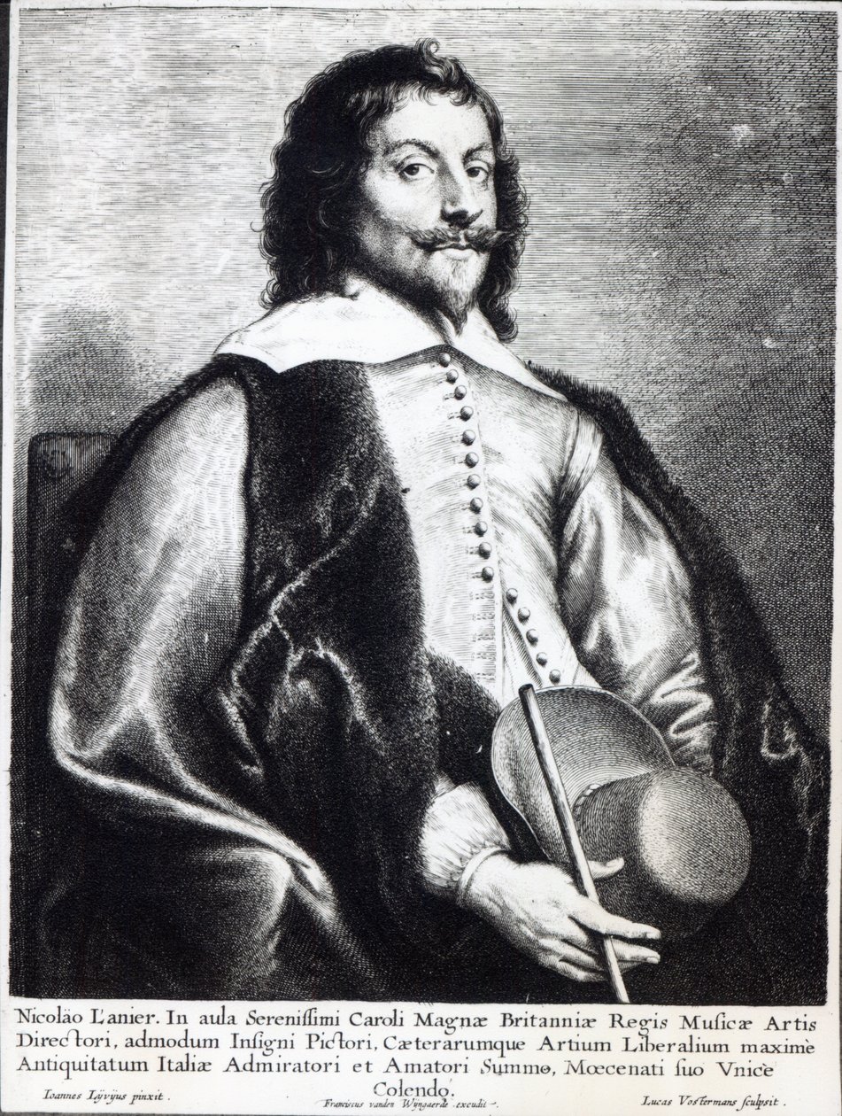 Nicholas Lanier, gegraveerd door Lucas Vostermans door Jan the Elder (after) Lievens