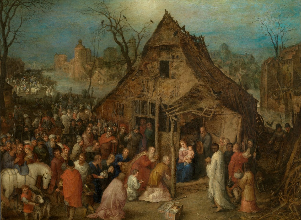 De Aanbidding der Wijzen door Jan the Elder Brueghel