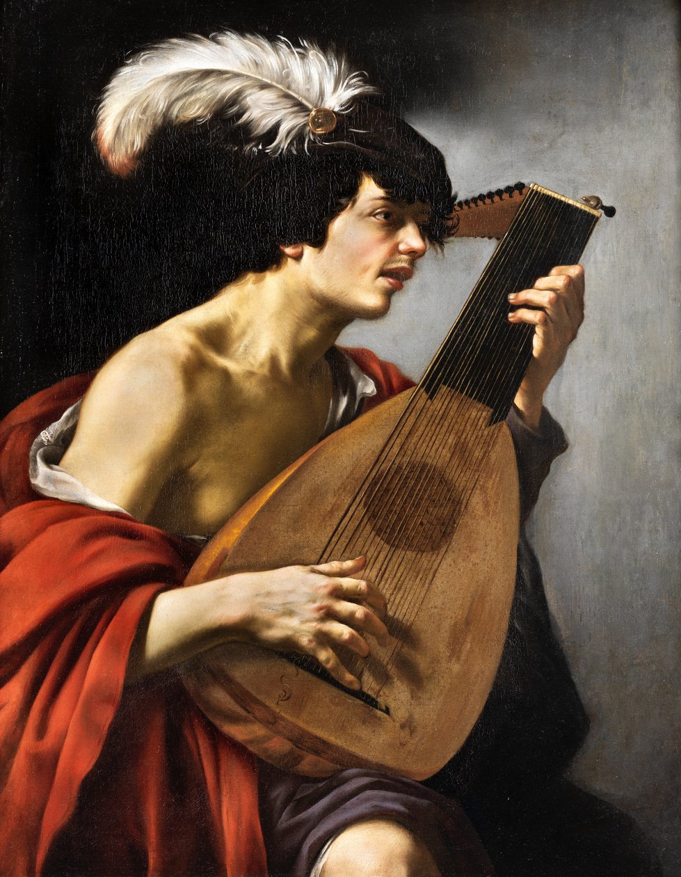 Jan Harmensz van Bylert Lutenist door Jan van Bijlert