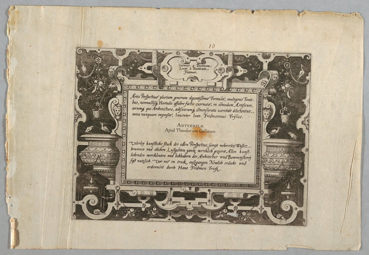 Print, Plaat door Jan van Doetechum the Elder