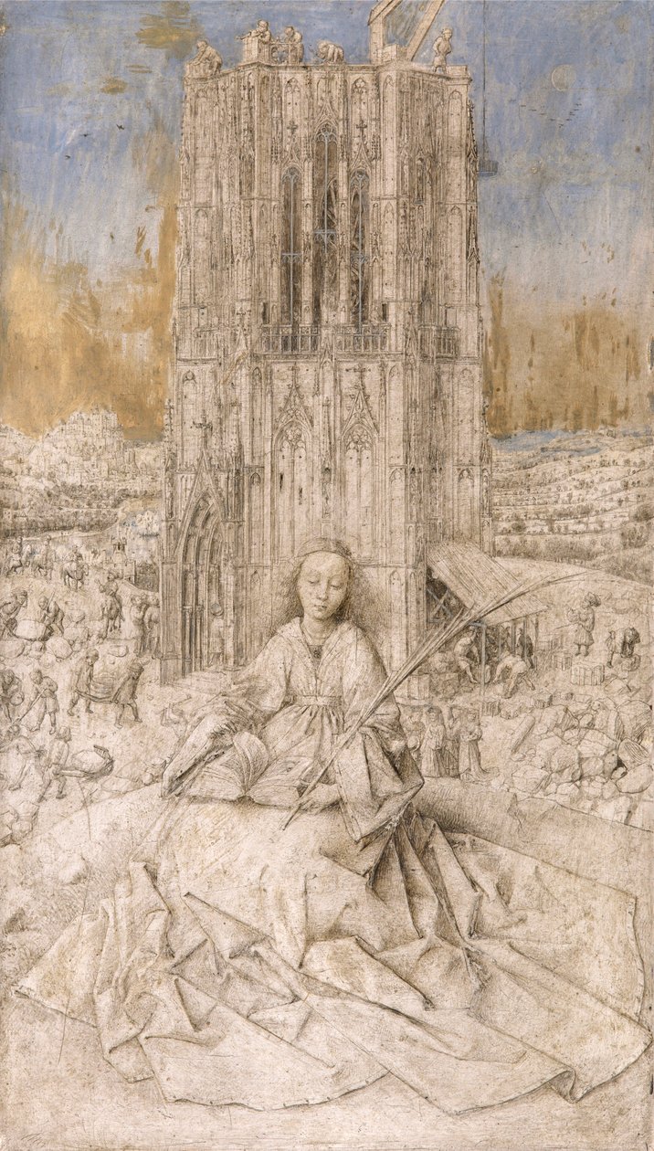 Sint-Barbara door Jan van Eyck