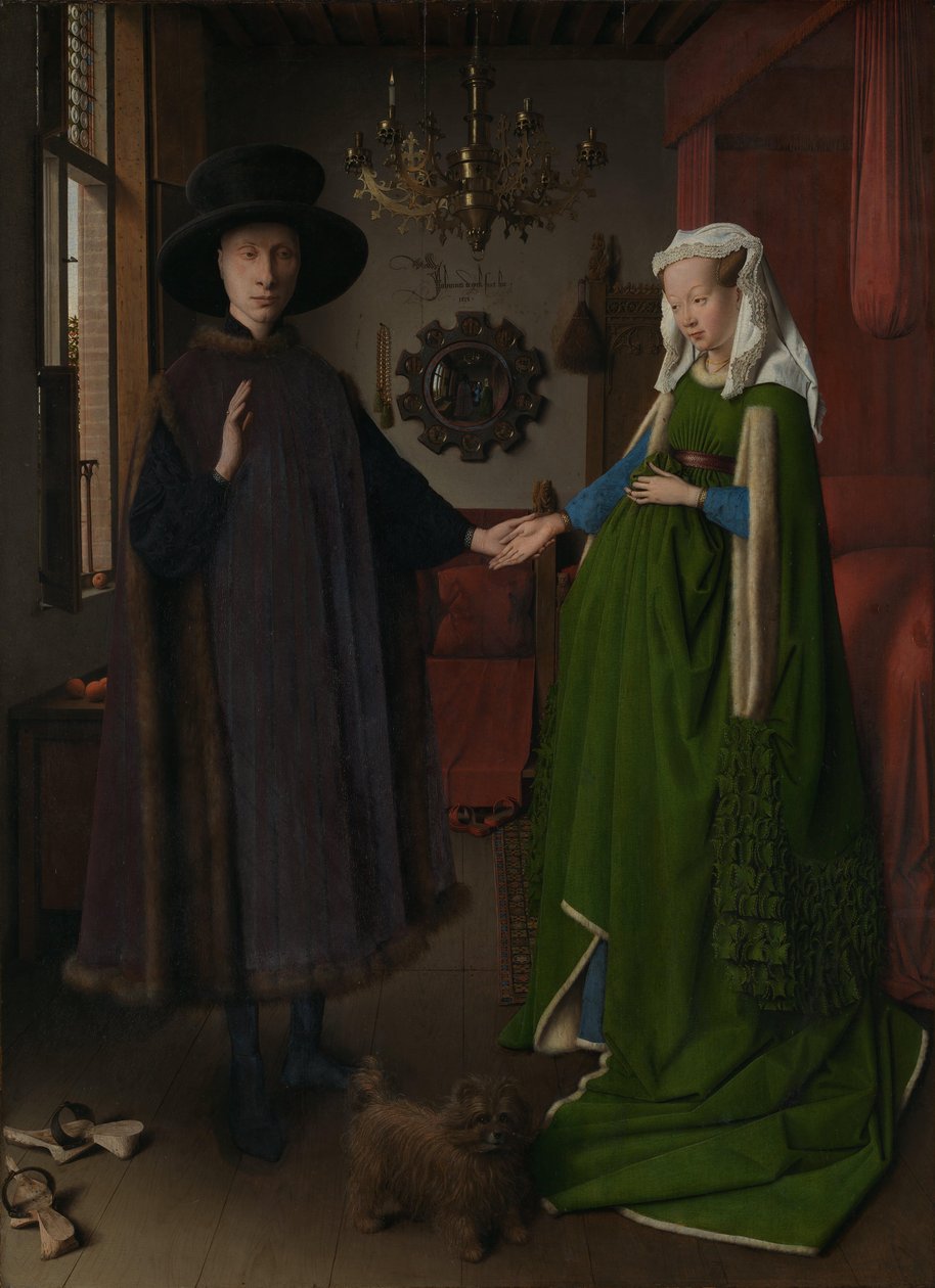 Het Arnolfini portret door Jan van Eyck