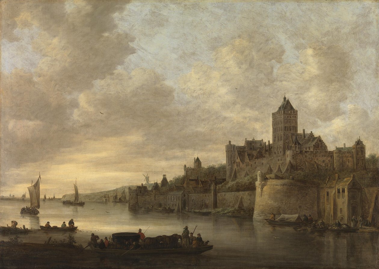 Der Valkhof in Nijmegen door Jan van Goyen