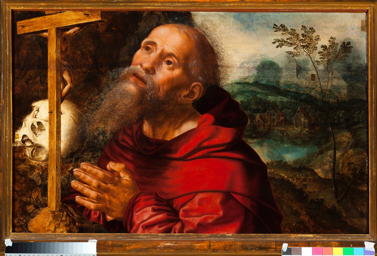 Afbeelding van Sint Hiëronymus door Jan van Hemessen