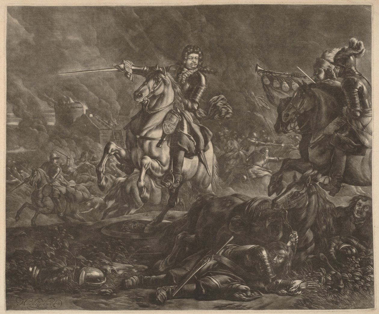 Een generaal te paard (Karel van Lotharingen) door Jan van Huchtenburgh