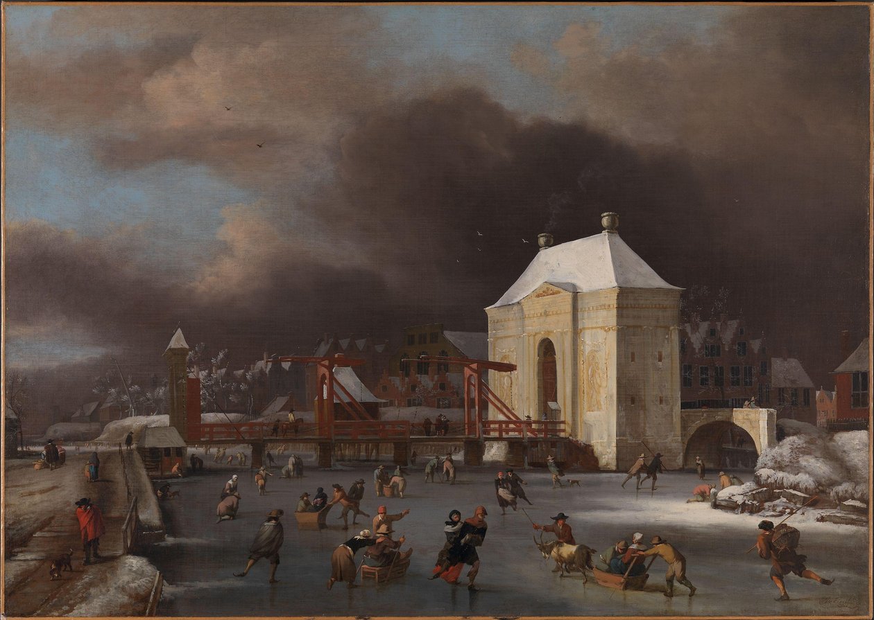 Gezicht op de Heiligewegspoort in Amsterdam, c.1660-80 door Jan van III Kessel