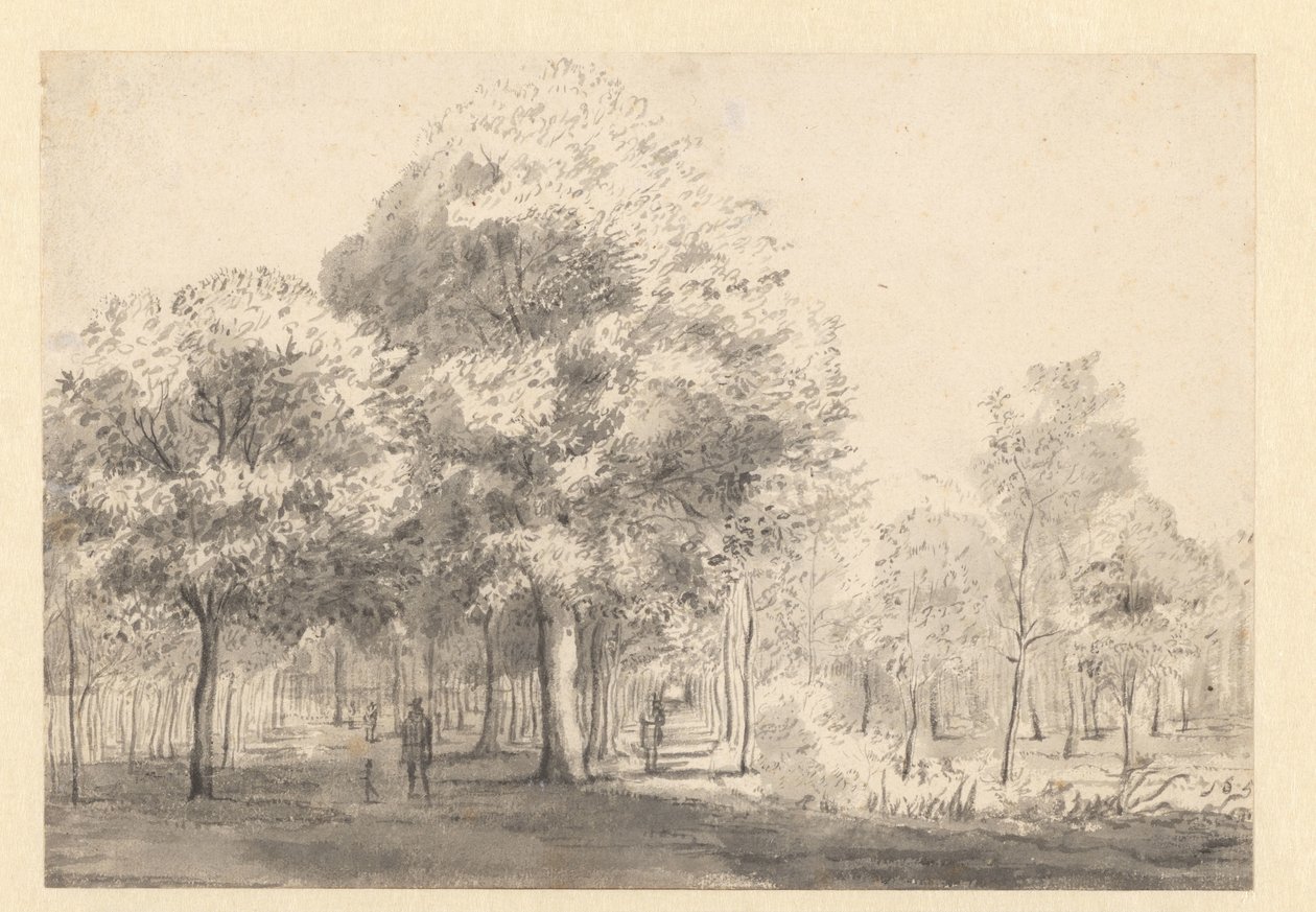 Gezicht op de Haarlemmerhout, Haarlem door Jan van Kessel (attributed to)