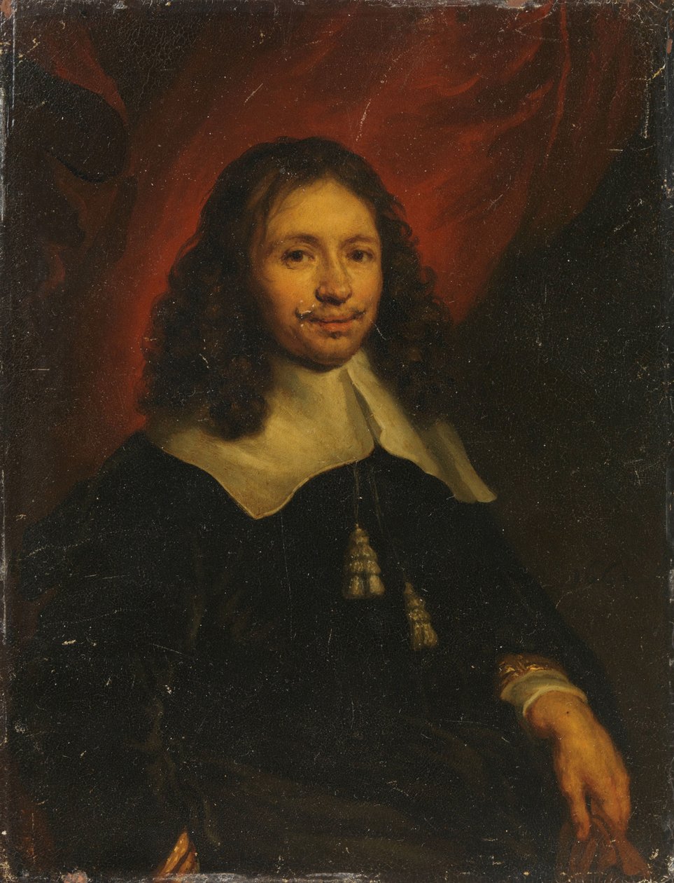 Portret van Dionijs Wijnands, koopman in Amsterdam door Jan van  Noordt