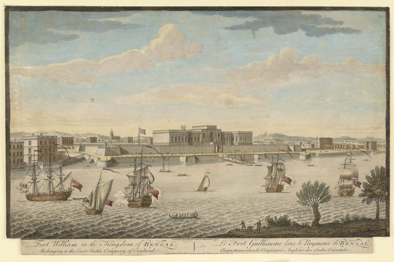 Fort William in het Koninkrijk Bengalen behorend tot de Oost-Indische Compagnie van Engeland door Jan van Ryne
