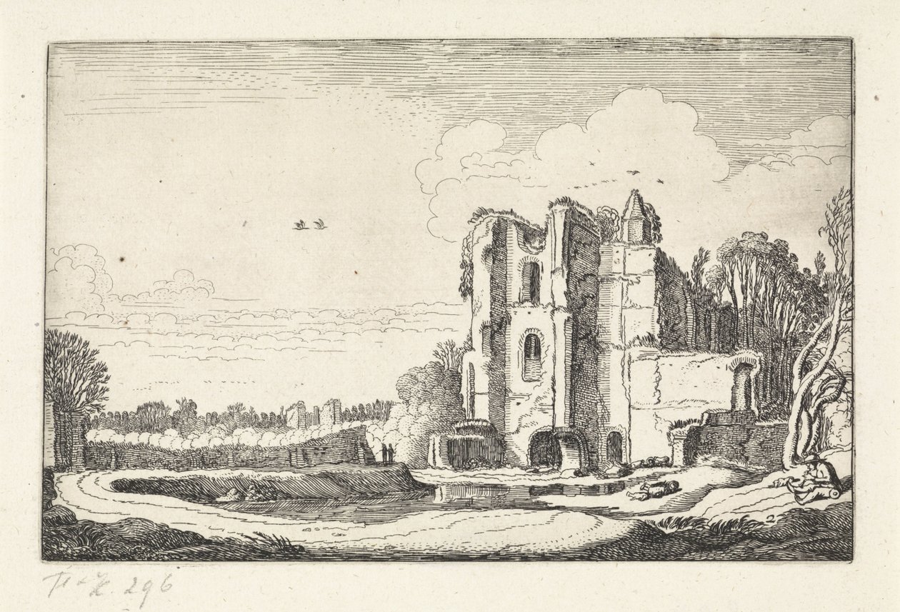 Ruïne van kasteel Brederode door Jan van de Velde (II)