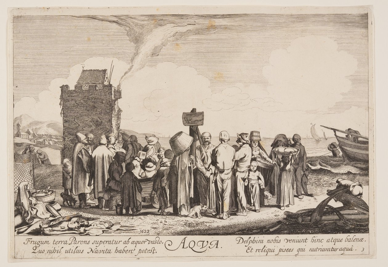 Water, uit De vier elementen door Jan van de Velde II