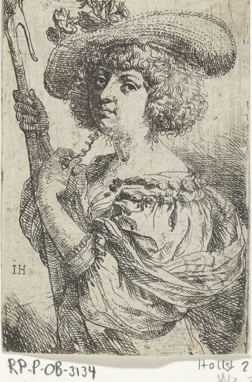 Herderin door Jan van den Hoecke