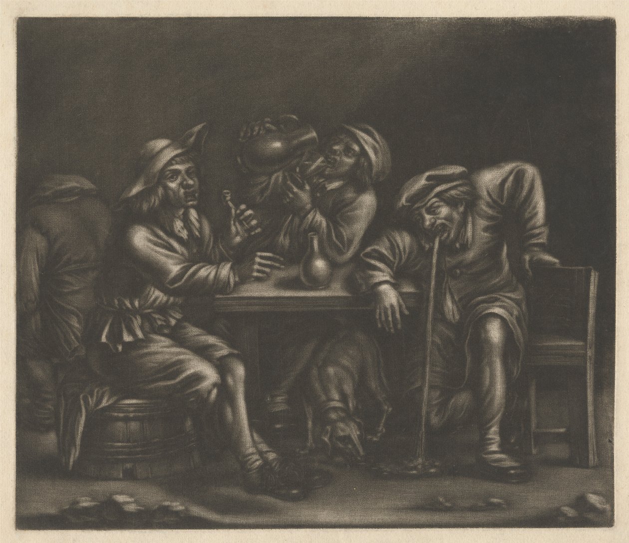 De Drinkers door Jan van der Bruggen