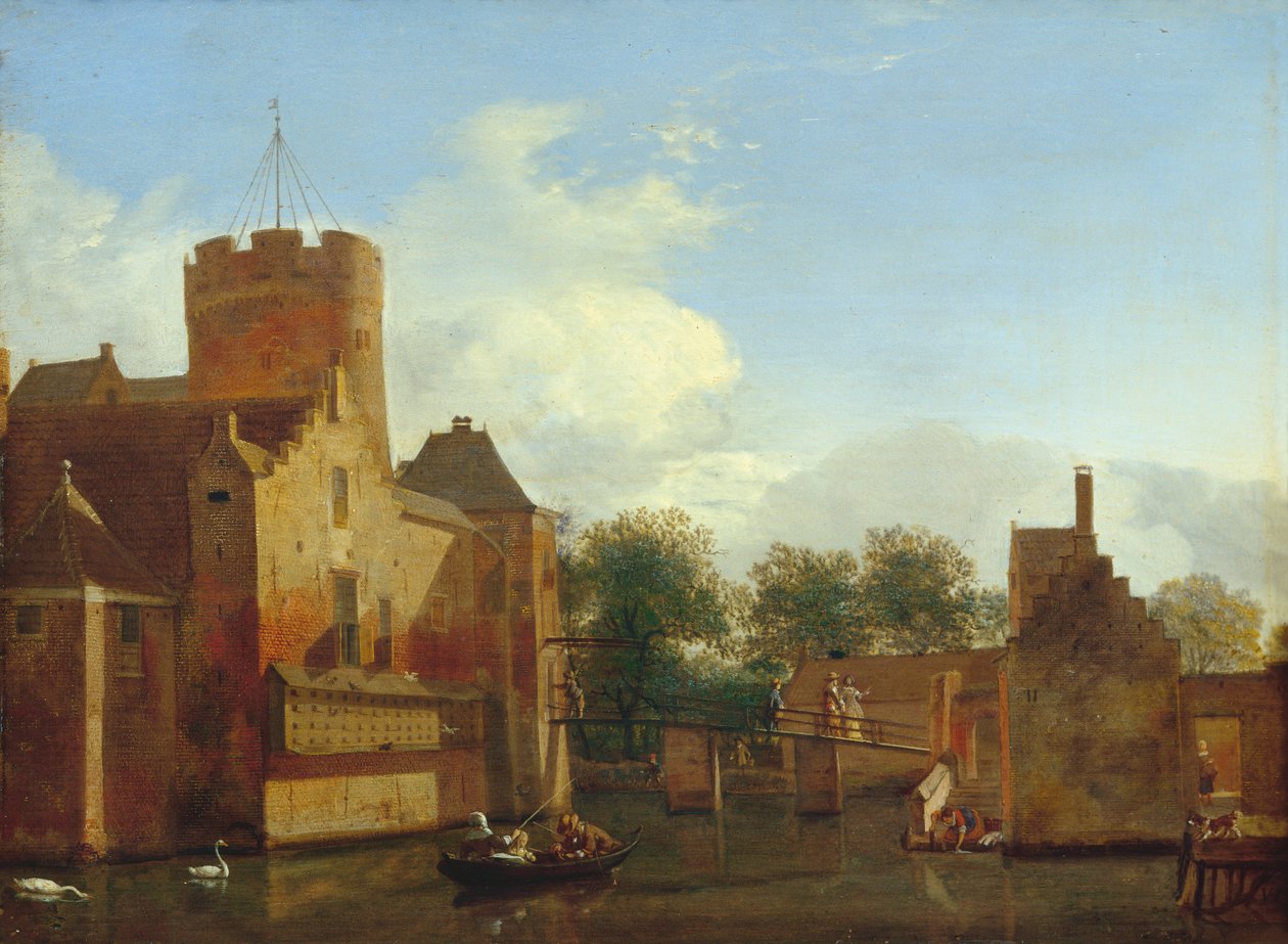 Kasteel Loenersloot in Holland, ca. 1665-70 door Jan van der Heyden