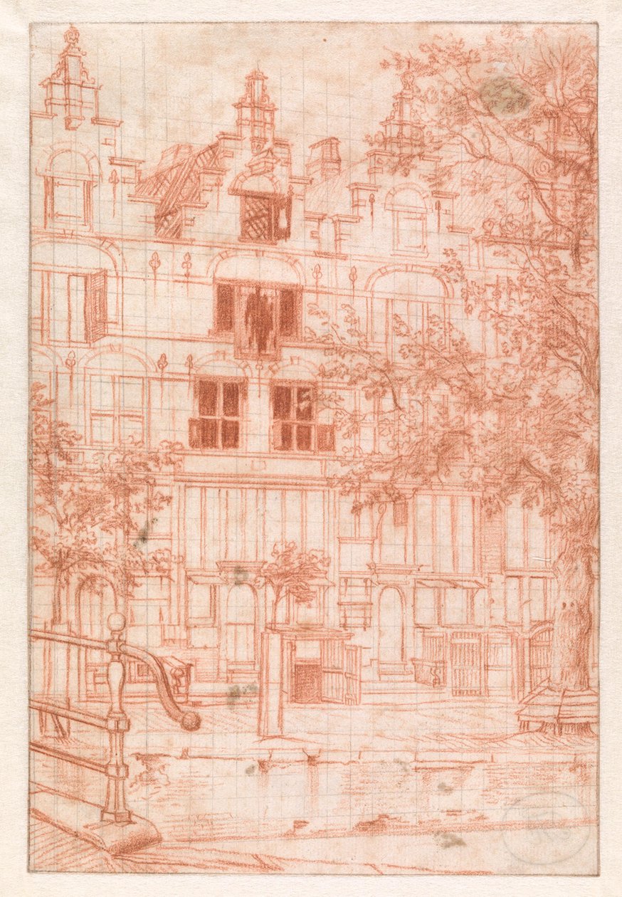 Na een brand op de Herengracht in 1683 door Jan van der Heyden