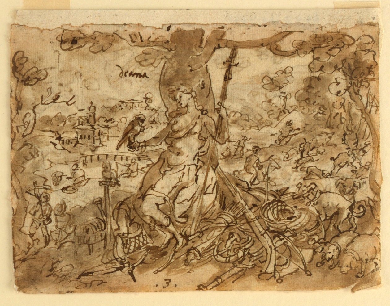 Diana (Venatio) door Jan van der Straet, called Stradanus