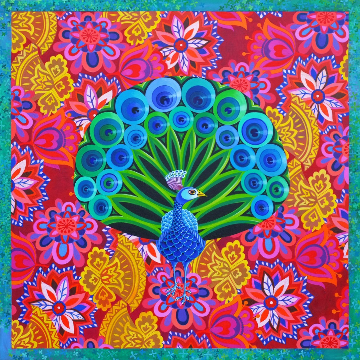 Pauw en patroon, 2015 door Jane Tattersfield