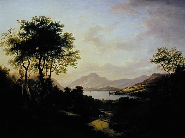 Uitgebreid Uitzicht op Loch Lomond, Bij Dumbarton door Jane Nasmyth