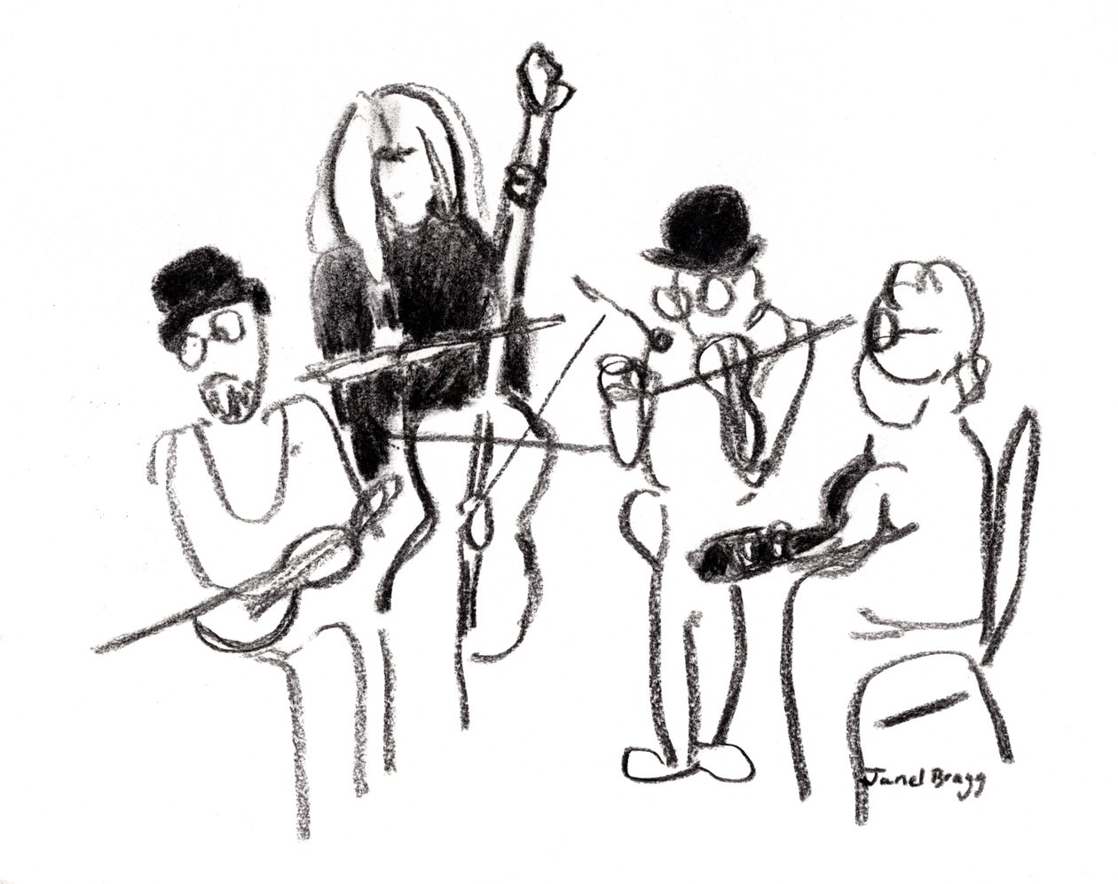 Muzikanten op het Victoriaanse Festival, ca. 2021 door Janel Bragg