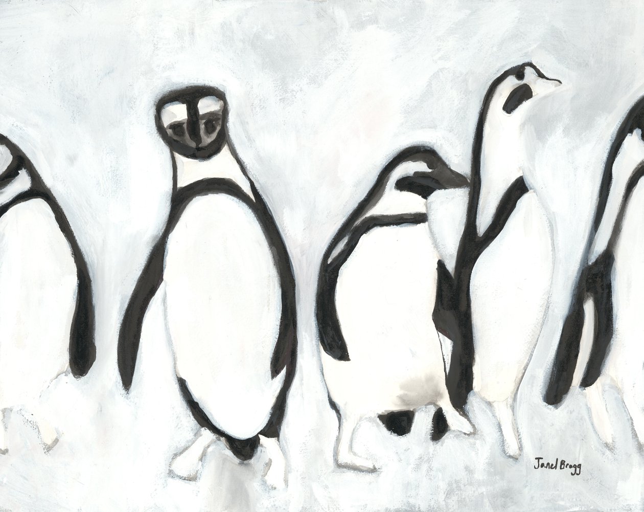 Pinguïns in Woodland Park Zoo door Janel Bragg