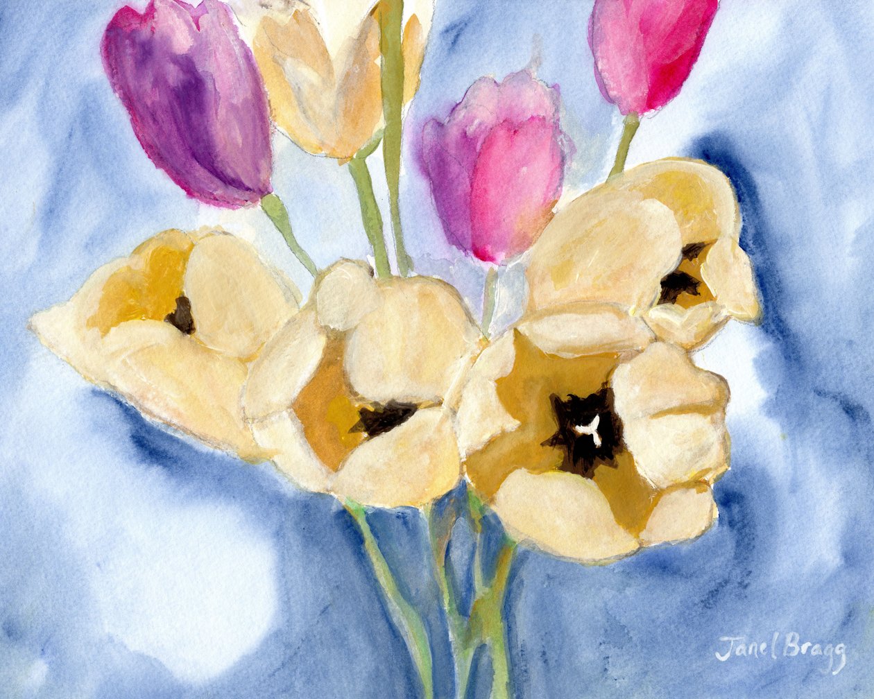 Tulpen op mama