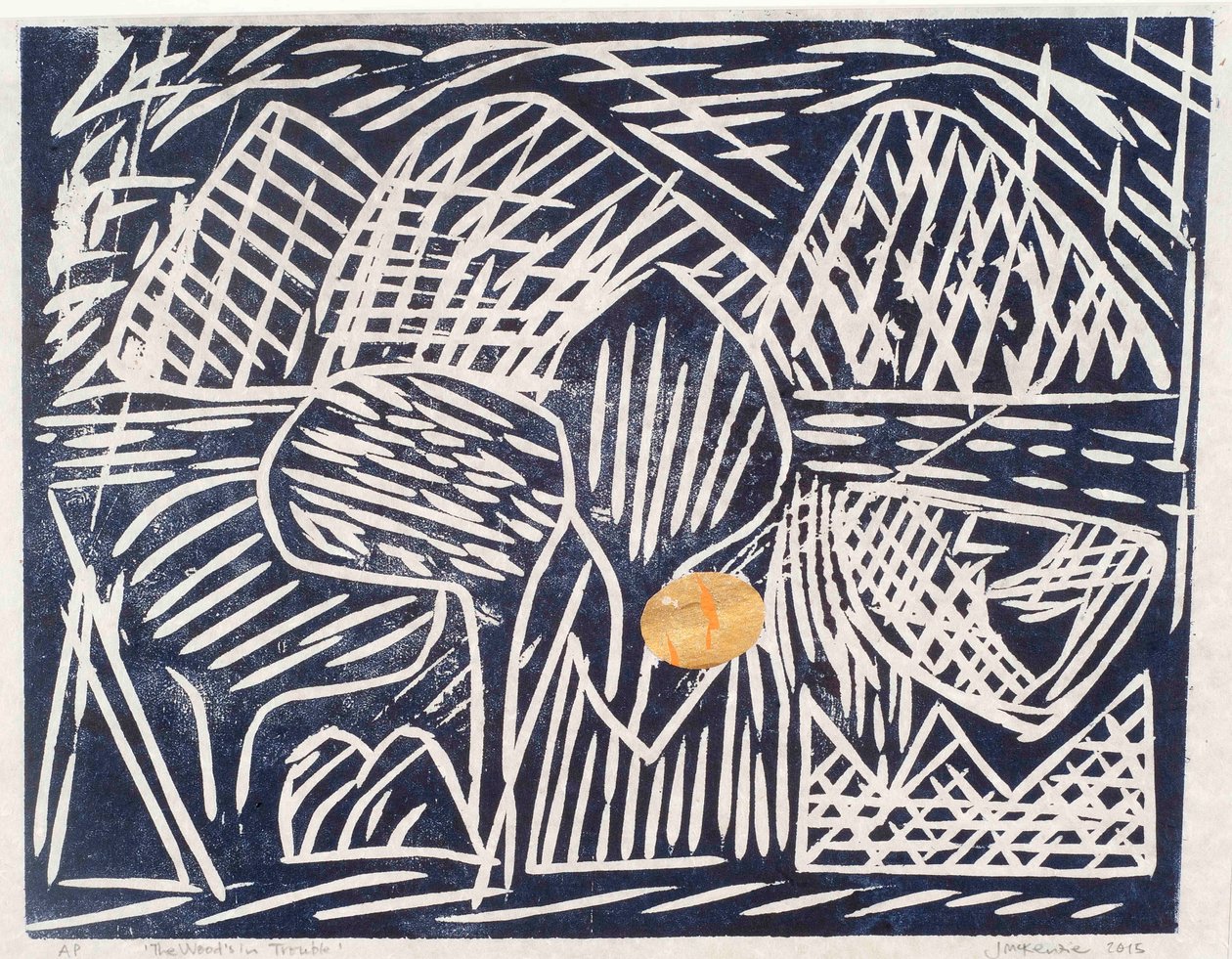Het Bos heeft Problemen, 2015 door Janet McKenzie
