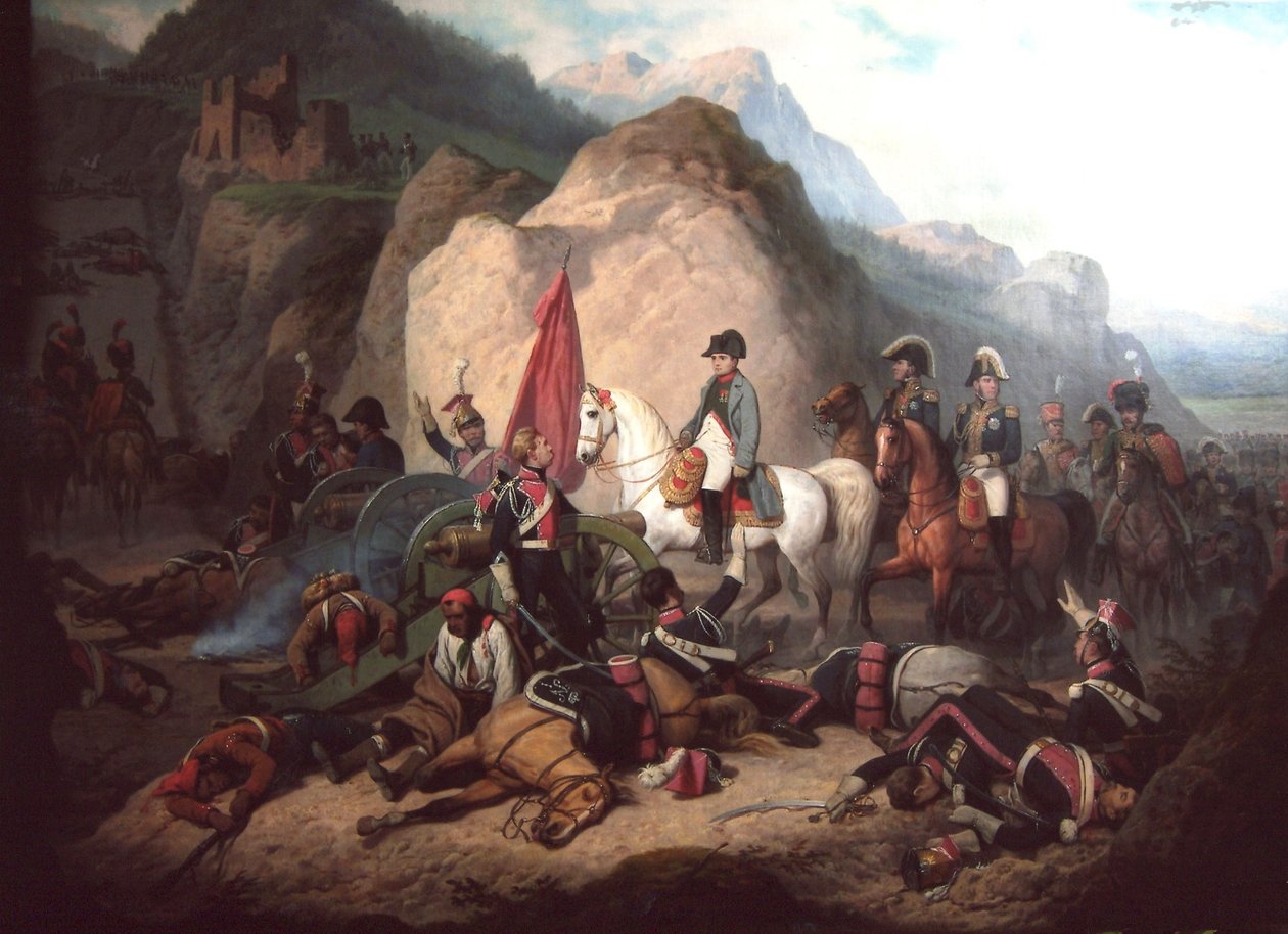 Napoleon in de Somosierra-kloof door January Suchodolski