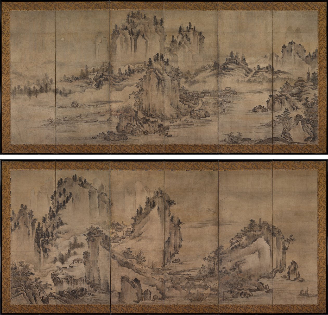 Landschap door Japan, Muromachi period