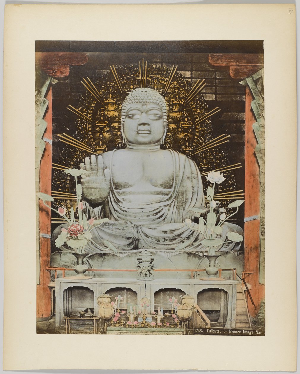 Daibutsu of bronzen beeld, Nara, Japan door Japanese Photographer