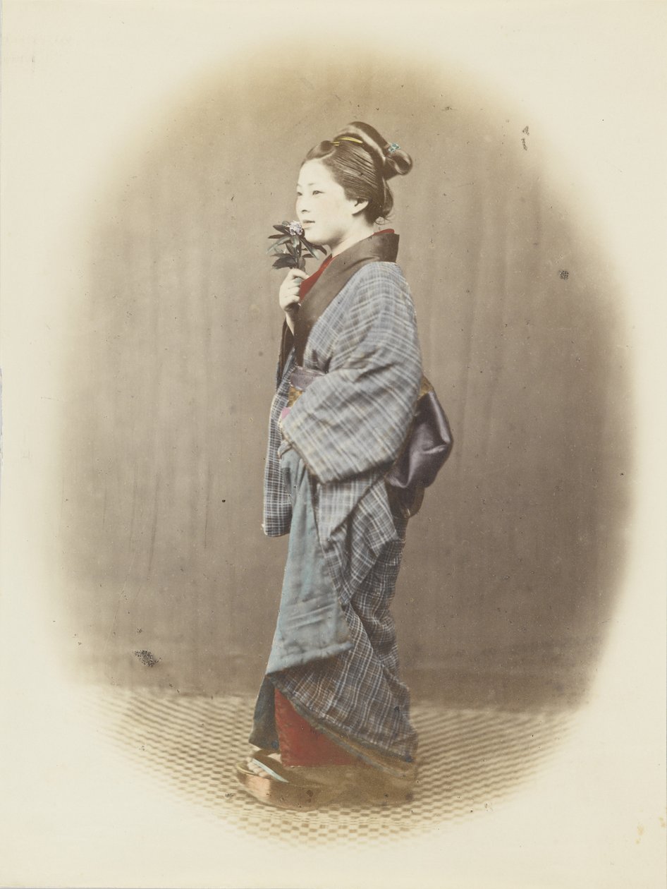 Japanse vrouw in traditionele kleding door Japanese Photographer