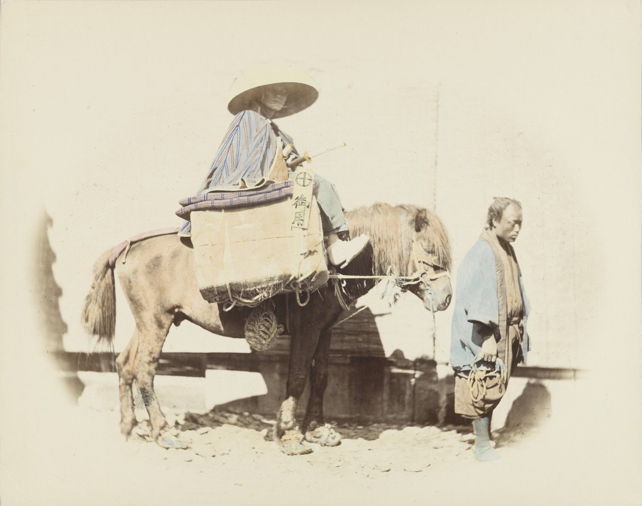 Man op een paard door Japanese Photographer